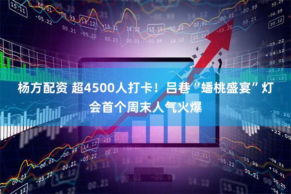 杨方配资 超4500人打卡！吕巷“蟠桃盛宴”灯会首个周末人气火爆