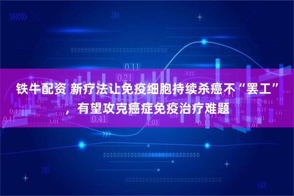 铁牛配资 新疗法让免疫细胞持续杀癌不“罢工”，有望攻克癌症免疫治疗难题