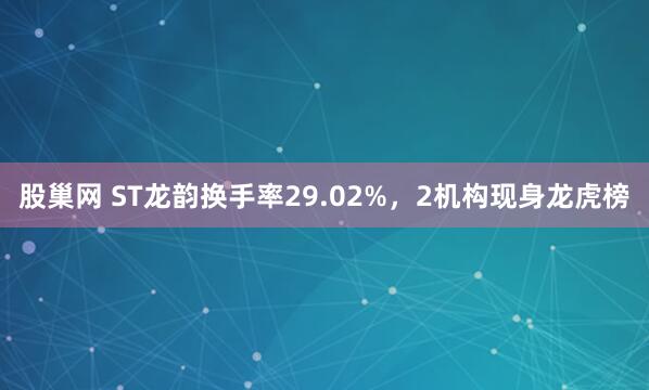股巢网 ST龙韵换手率29.02%，2机构现身龙虎榜